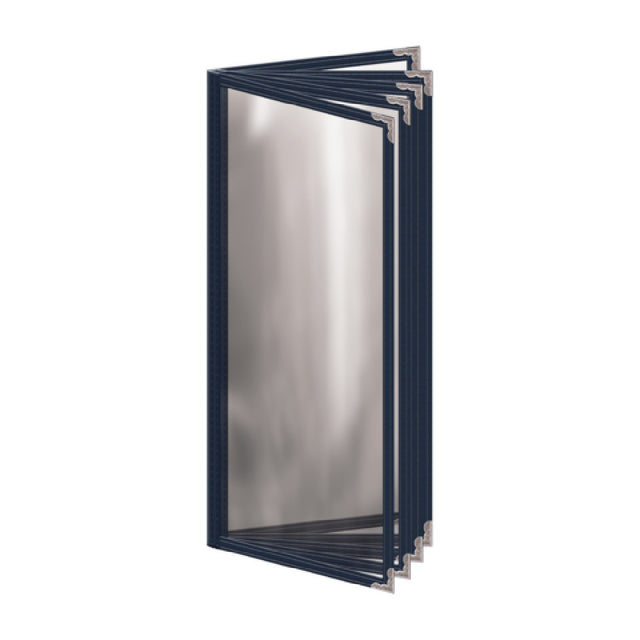 Risch TE-10V 4.25X11 Deluxe Clear Sewn Menu Cover 4-1/4" X 11" Booklet