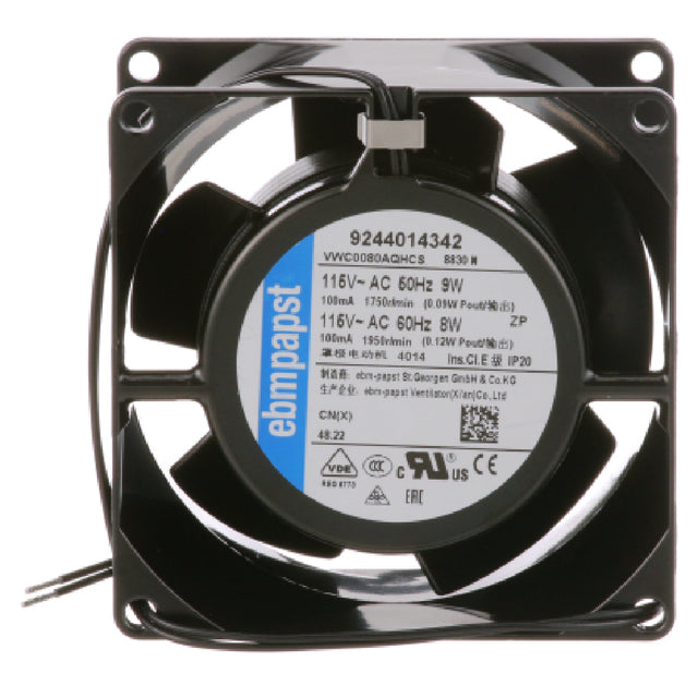 Market Forge MSA504344 Fan Axial 3 1/4"sq 115v 9w Fits Market Forge