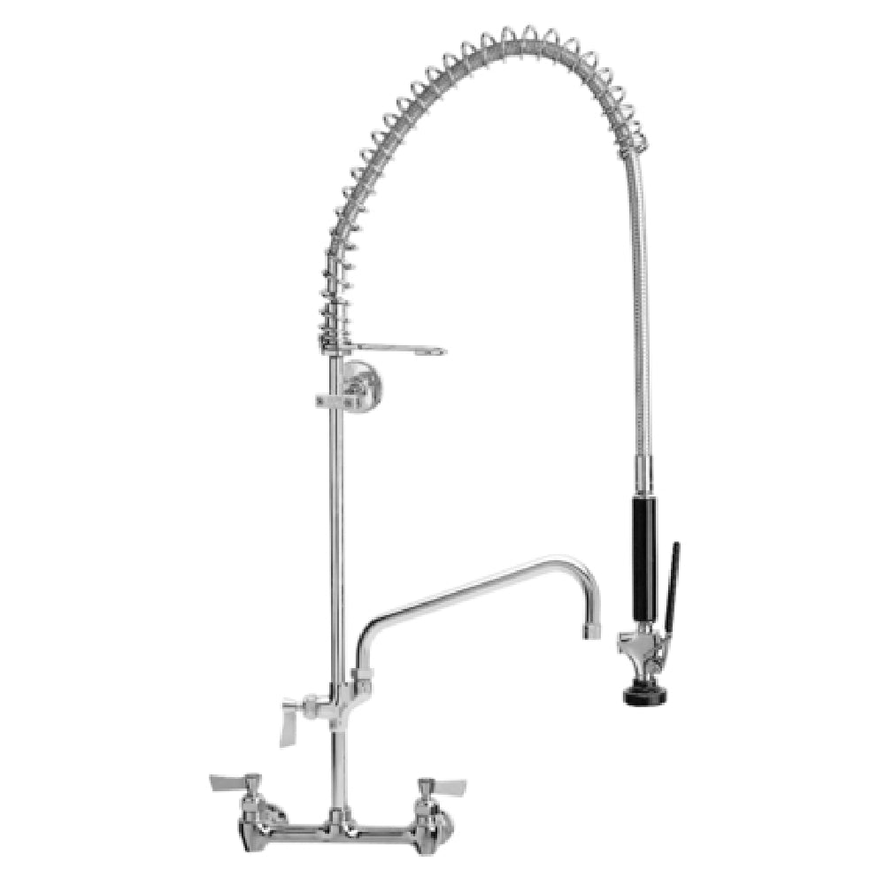 Fisher 34355 Pre-Rinse Unit 8" Adjustable Wall Mount With Spring Action Flexible Gooseneck