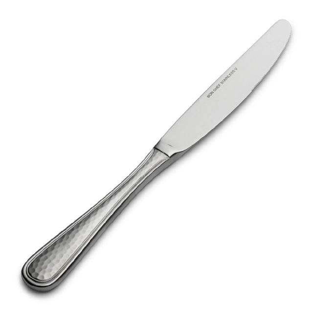 Bon Chef S4711 Positano Euro Dinner Knife 9.4" Solid Handle 13/0 Stainless Steel