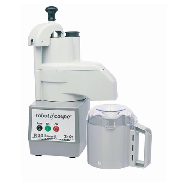 Robot Coupe R301 D Series Combination Food Processor 3.7 Liter Gray Polycarbonate Bowl With Handle