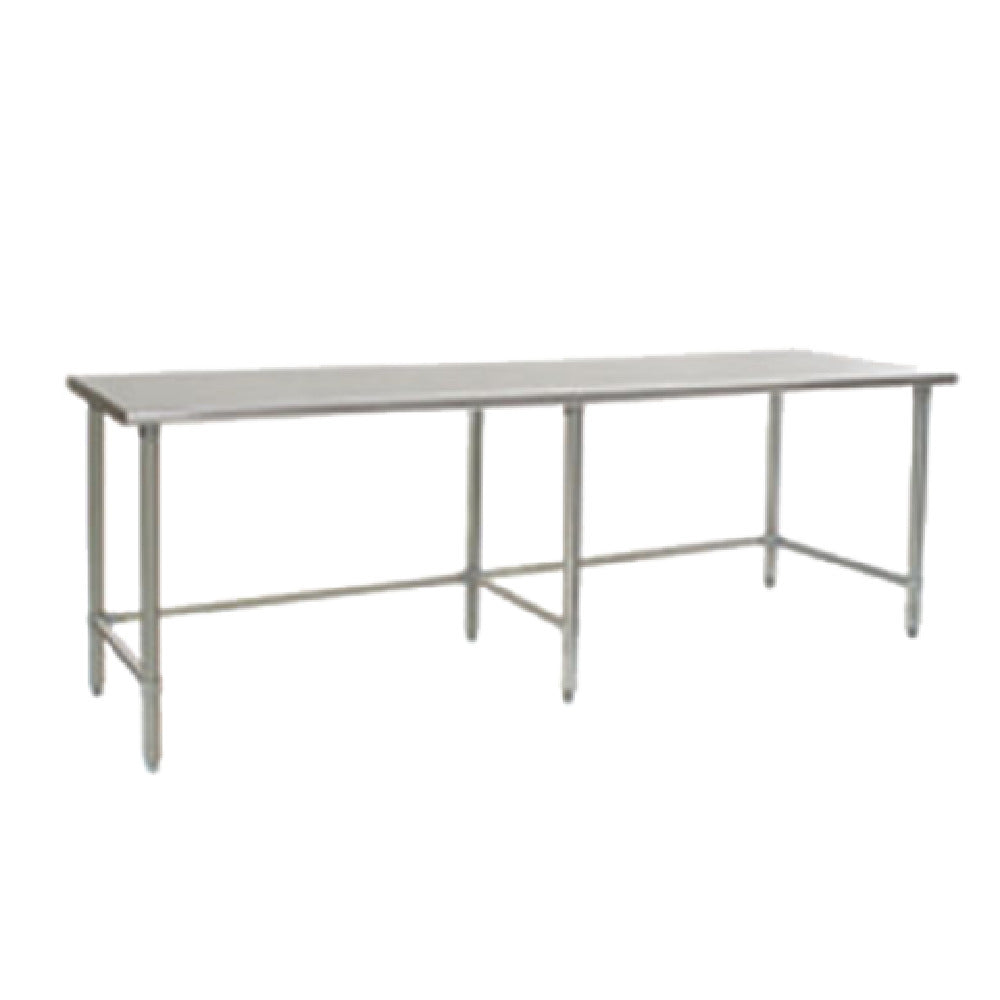 Eagle T24108STEB Deluxe Series Work Table 108"W X 24"D 16/300 Series Stainless Steel Top