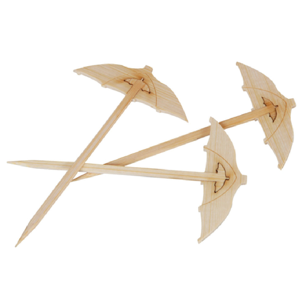 PacknWood 209BBPARA9 - Chiba Umbrella Pick, 3.5", Freezer Safe