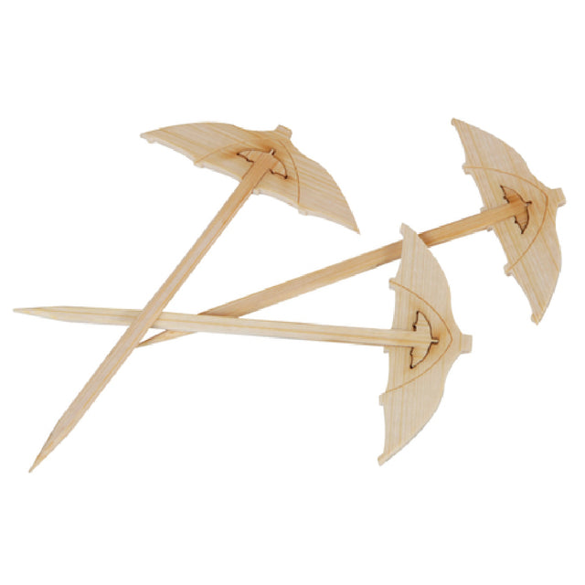 PacknWood 209BBPARA9 - Chiba Umbrella Pick, 3.5", Freezer Safe