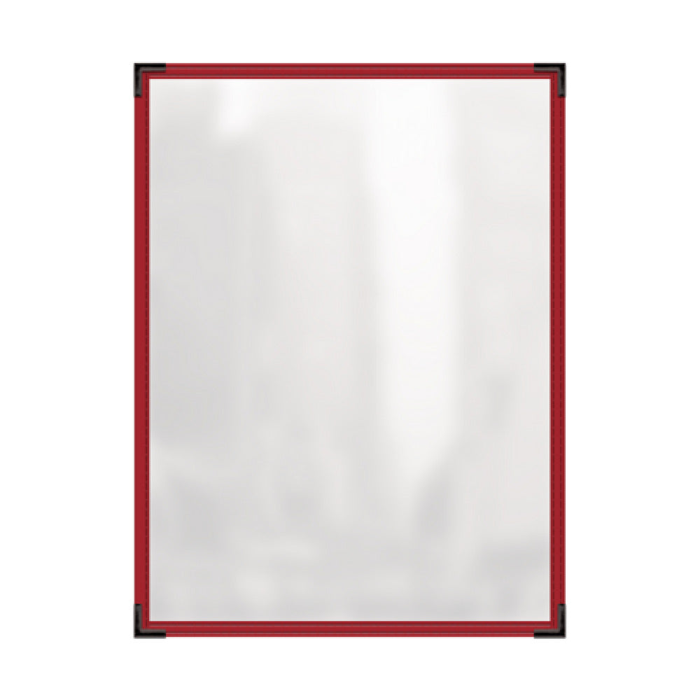Risch TES 8.5X11 Deluxe Clear Sewn Menu Cover 8-1/2" X 11" Single