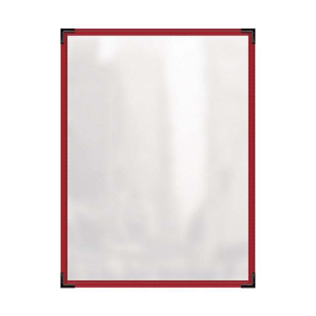 Risch TES 8.5X11 Deluxe Clear Sewn Menu Cover 8-1/2" X 11" Single