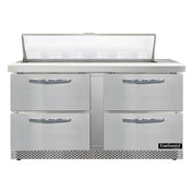 Continental Refrigerator SW60N12-FB-D Sandwich Unit Front Breather 60"W