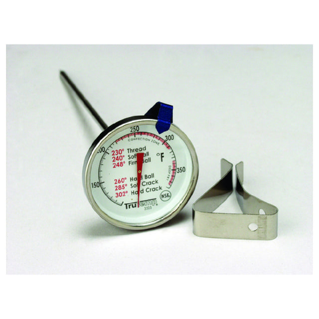 Royal Industries TAY 3505 Candy/Jelly/Deep Fry Thermometer 2" Dial Type With 6" Stem 40° To 450°F (-40° To 230°C) Temperature Range