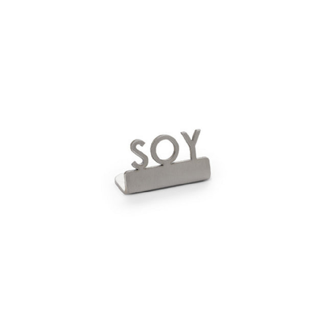American Metalcraft MSSS1 - Sign, 0.6"W X 1.25"D X 0.7"H, Stainless Steel
