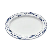 Cameo China 255-163 Blue Lotus Platter 16" X 11-1/2" X 1-1/4"H (40.5 Cm X 29 Cm X 3.2 Cm)