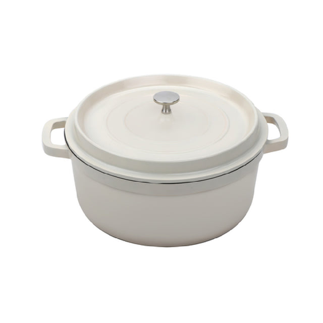 GET Enterprises CA-006-AWH/BK/CC Heiss™ Induction Dutch Oven 6-1/2 Qt. (7 Qt. Rim Full)