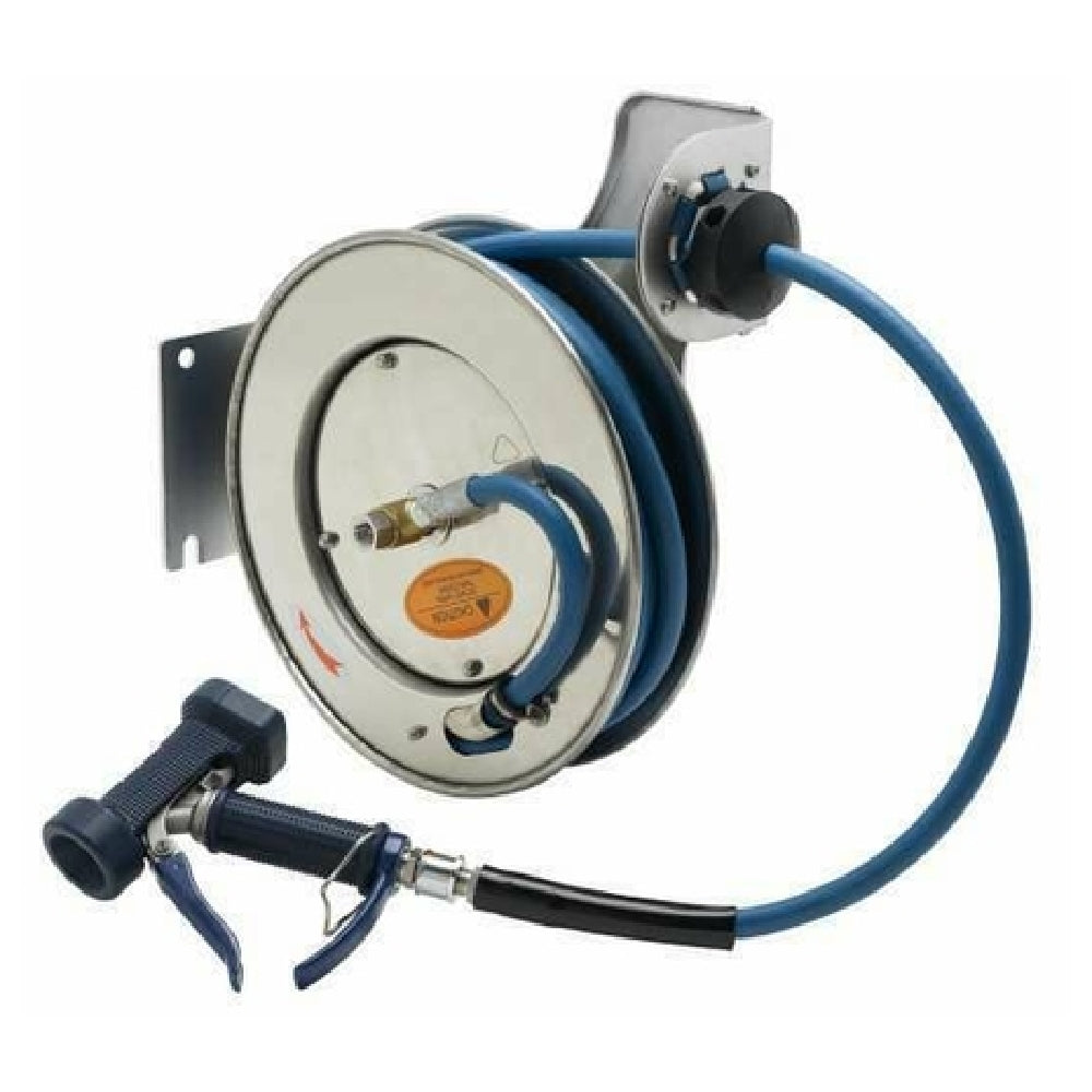 T&S Brass B-7133-05 Hose Reel System Open 1/2" X 35' Hose With Stainless Steel Front Trigger Spray Valve (with A 5/16" Orifice)