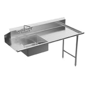 Winholt SDT-14-L-120R - Landed Soiled Dish Table, Right To Left, 20"W X 20"D X 8"H"D Pre-rinse Bowl