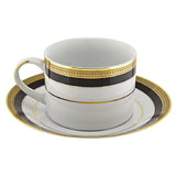 10 Strawberry St SAH-9BK - Cup & Saucer Set, 8 Oz., Dishwasher Safe