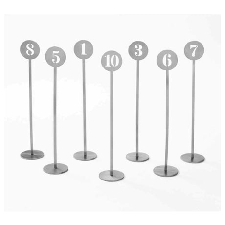 American Metalcraft NSC50 Number Stand 2" Dia. X 10"H Set Of 10: Numbers 41-50