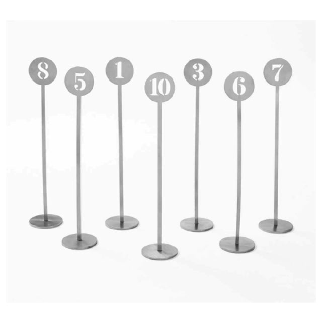 American Metalcraft NSC50 Number Stand 2" Dia. X 10"H Set Of 10: Numbers 41-50