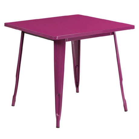 Flash Furniture ET-CT002-1-PUR-GG Table 31-1/2"W X 31-1/2"D X 29-1/2"H Dining Height