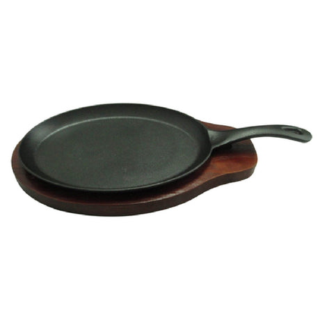 Winco FS-2 Fajita Server Set 2-piece Includes: (1) Cast Iron Oven Safe Skillet