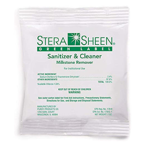 Alfa STERA SHEEN Stera Sheen Green Label Sanitizer Packets Replaces OEM GREEN LABEL SANITIZER