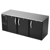 Beverage Air BB78HC-B - Refrigerated Back Bar Storage Cabinet, Three-section, 78"W X 30-3/8"D X 34"H