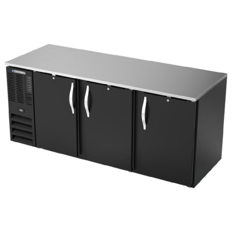 Beverage Air BB78HC-B - Refrigerated Back Bar Storage Cabinet, Three-section, 78"W X 30-3/8"D X 34"H