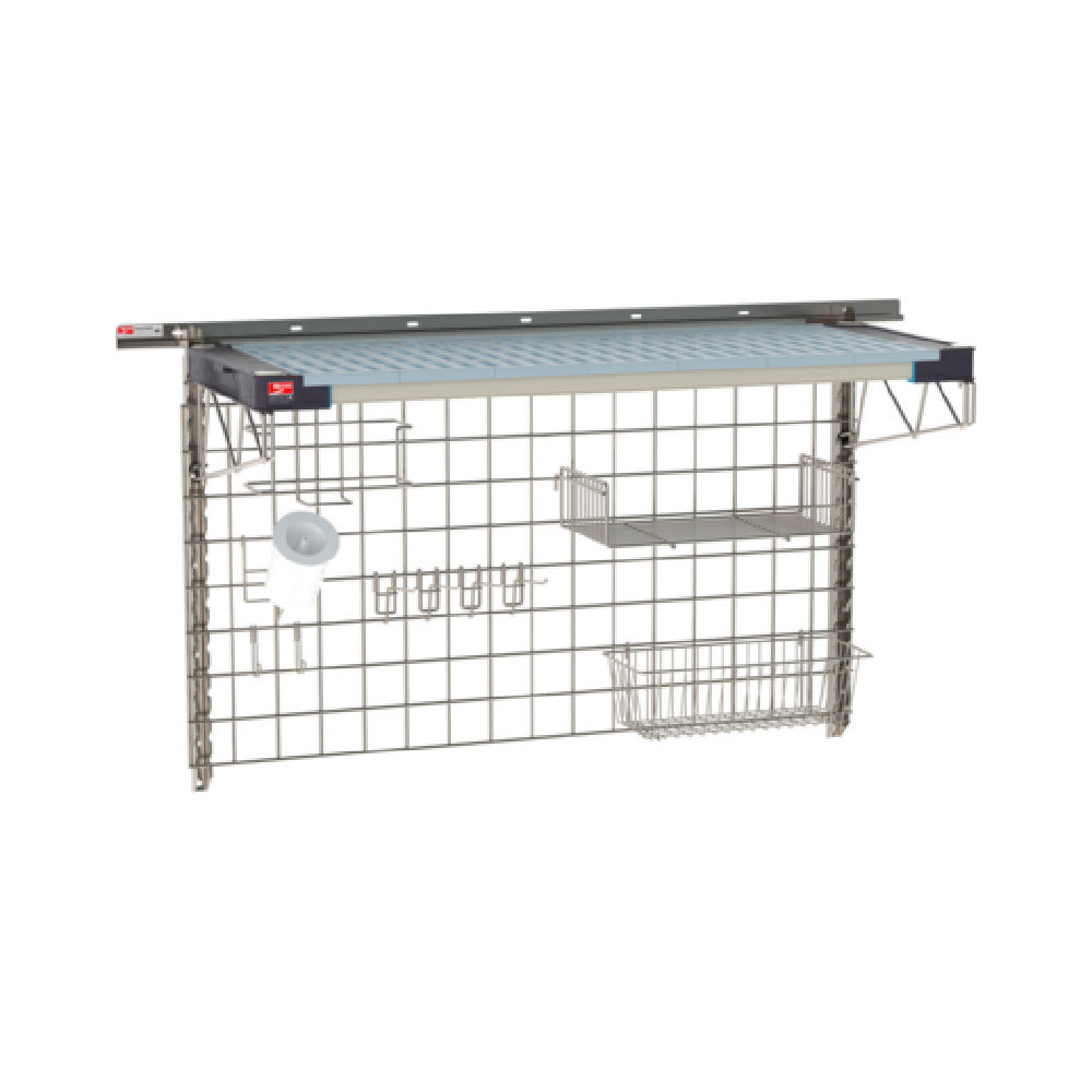 Metro SW-1848S4-30-PREP - SmartWall Life Complete Kit For Prep, One-shelf, Type 304 Stainless Steel Components: Wall Track