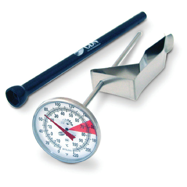 CDN IRTL220 Beverage & Frothing Thermometer 0 To 220°F (-18 To +104°C) 1-3/4" (4.4cm) Dial