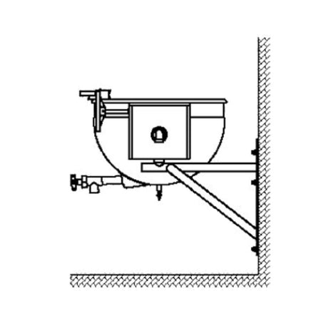 Legion TWSWT-100 Direct Steam Tilting Wall-Mount Kettle 100-gallon 304 Stainless Steel Liner