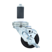 BK Resources 3SBR-2RA-LDP-TLB - Swivel Caster, 1-1/4" Expanding Stem, 3" Polyolefin Wheel