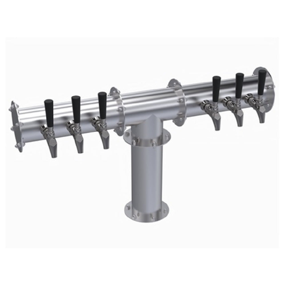 Krowne KPTH-6A Krowne Pipe T-Head Tower Six Faucets Handles And Faucets Not Included