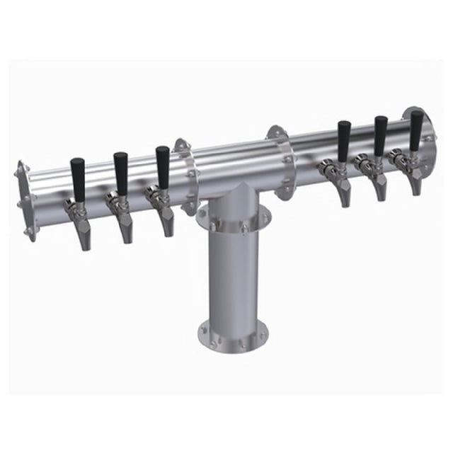 Krowne KPTH-6A Krowne Pipe T-Head Tower Six Faucets Handles And Faucets Not Included