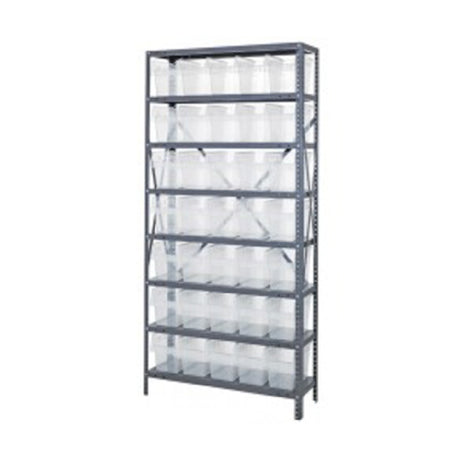 Quantum 1275-SB802CL Shelving Unit 12"D X 36"L X 75"H Heavy Duty