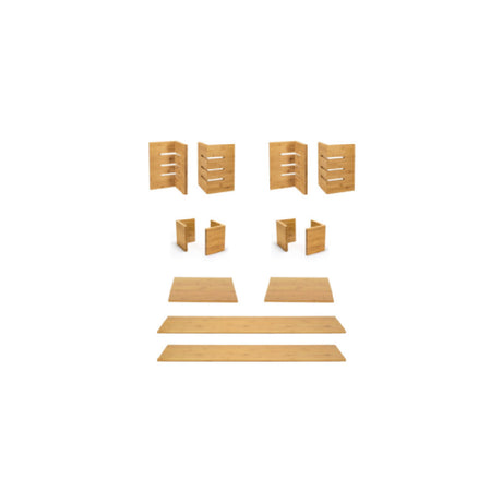 FOH BST053MUM28 Display Riser Set Buffet Essentials Slotted Bamboo