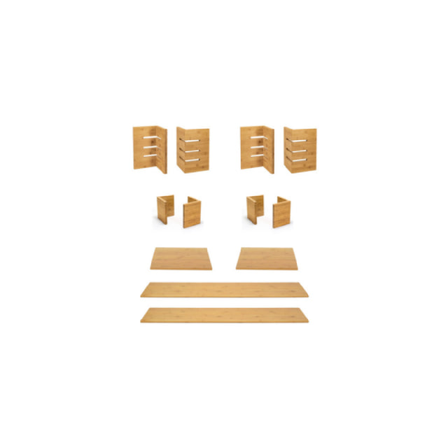 FOH BST053MUM28 Display Riser Set Buffet Essentials Slotted Bamboo
