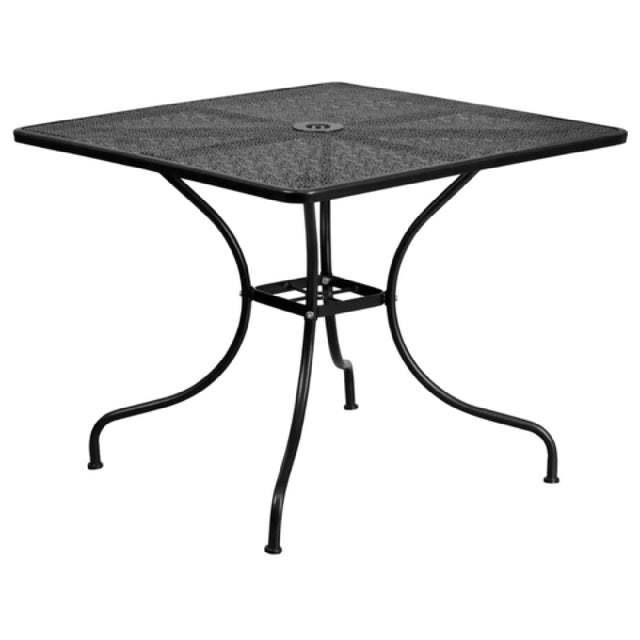 Flash Furniture CO-6-BK-GG Patio Table 35-1/2" X 35-1/2" X 28-3/4"H Square