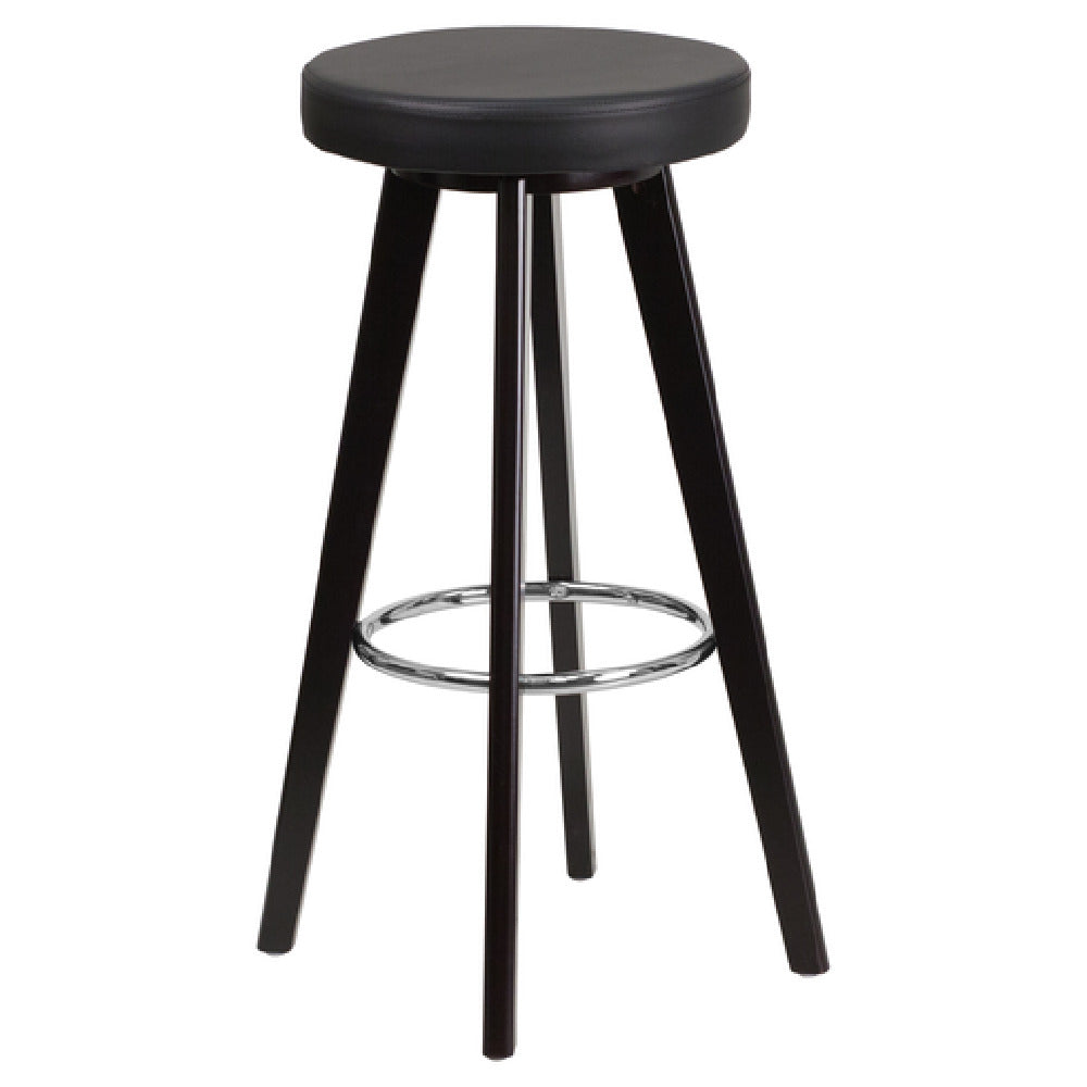 Flash Furniture CH-152601-BK-VY-GG Trenton Series Bar Stool 29"H Seat Height Contemporary Style