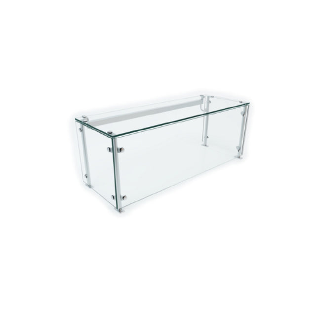 Spring USA VP1 Versa-Gard Full-service Display Case Food Protector With Shelf And End Panels