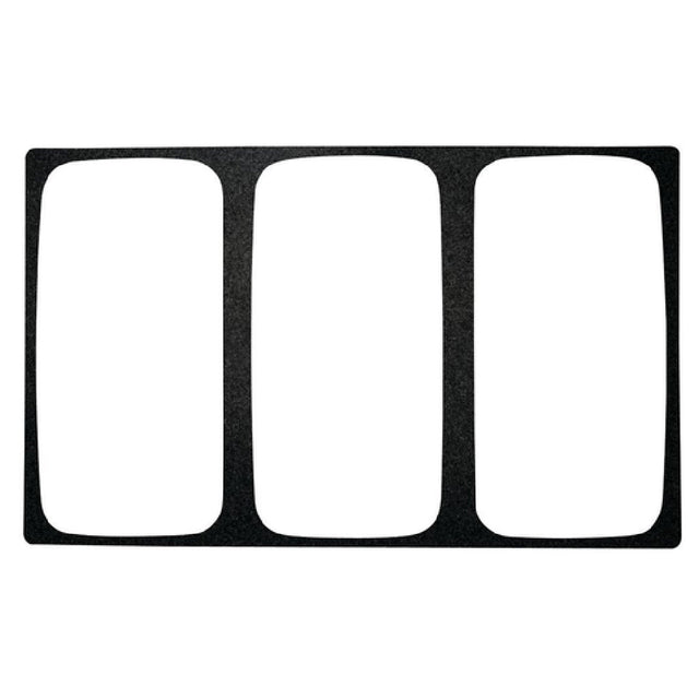 Hubert 20537 - Cold Tile, For 1/3-size Contemporary Pans, 3-compartment