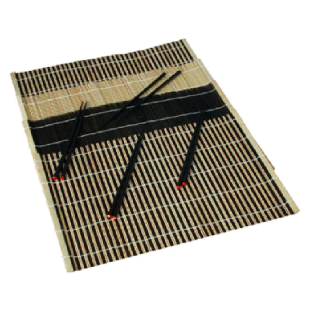 Town 34252 Placemat & Chopstick Set 12" X 18" Includes: (4) Placemats & (4) Pairs Of 9-1/4" Black Lacquer Chopsticks