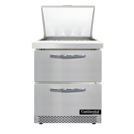 Continental Refrigerator D27N12M-FB-D Designer Line Mighty Top Sandwich Unit Front Breather
