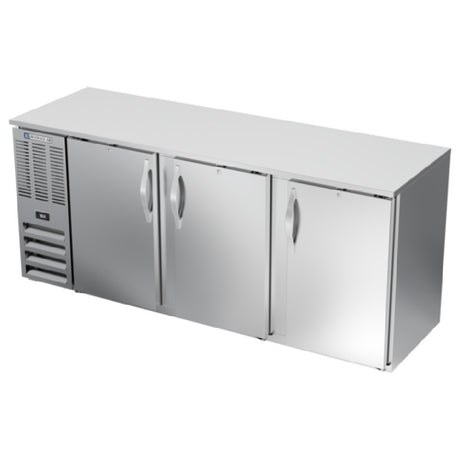 Beverage Air BBN78HC-S - Refrigerated Back Bar Storage Cabinet, Three-section, 78"W X 26-3/8"D X 34"H