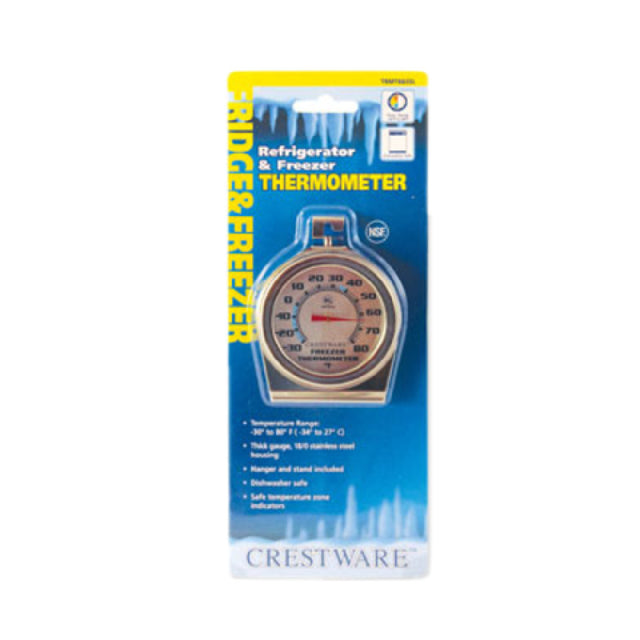 Crestware TRMT663SL Refrigerator/Freezer Thermometer Dial 2.1" Dia. Face