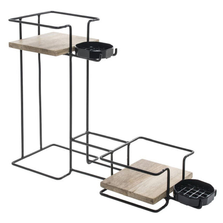 Hubert 39128 - Airpot Holder, Double Stack, 7-1/2" X 22-1/2" X 16-5/8"H