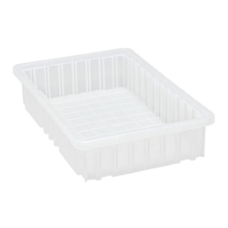 Quantum DG92035CLCS - Dividable Grid Container, 16-1/2"L X 10-7/8"W X 3-1/2"H, Clear