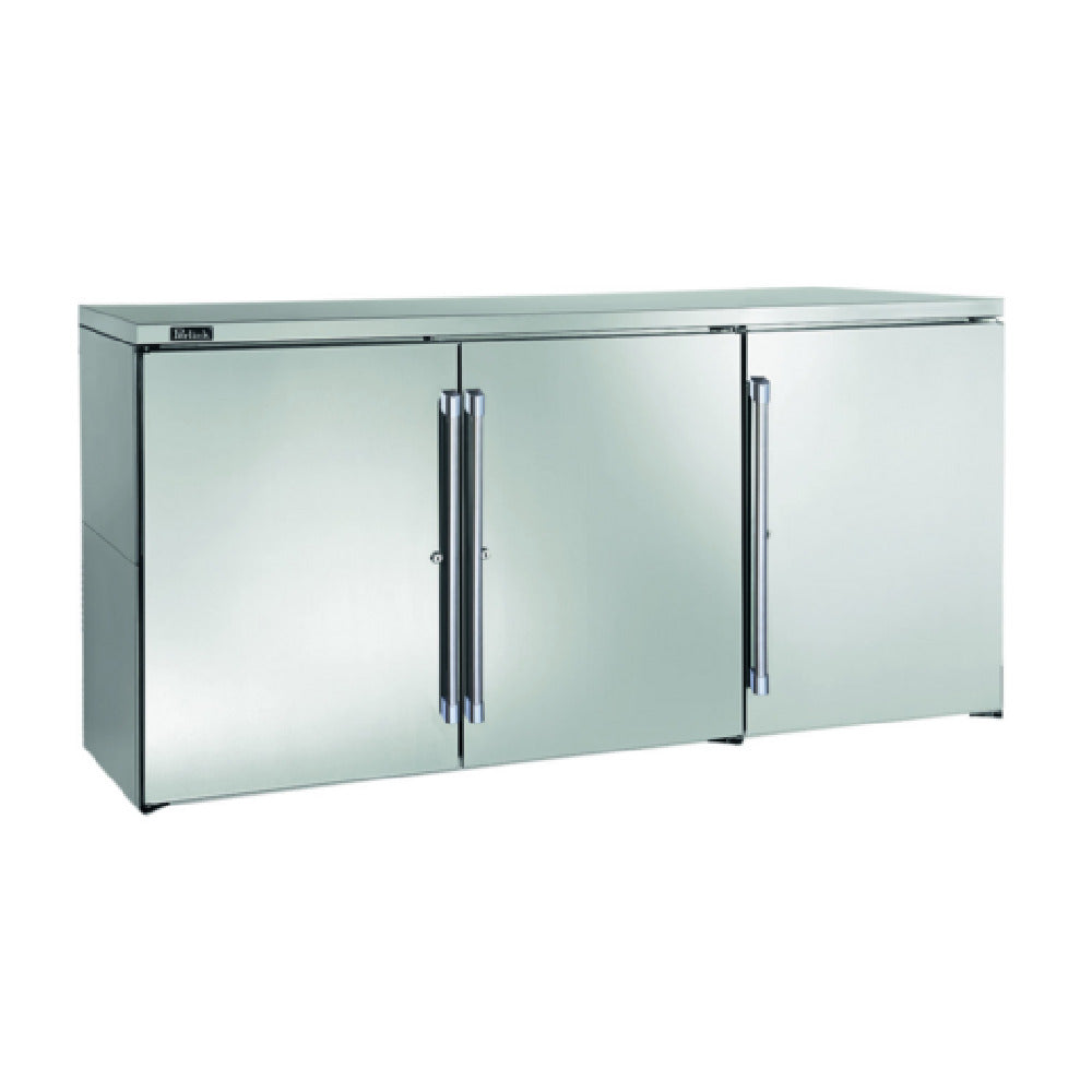 Perlick BBR72 Refrigerated Back Bar Cabinet Three-section 72"W