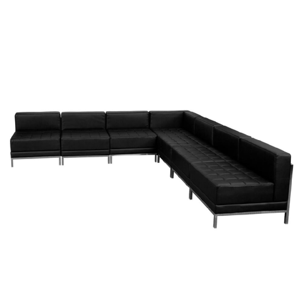 Flash Furniture ZB-IMAG-SECT-SET6-GG Hercules Imagination Series Sectional 112-1/2"W X 28-3/4" To 112-1/2"D X 27-1/2"H Overall