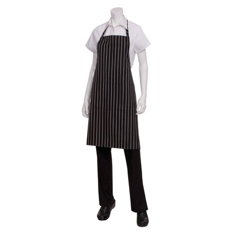 Chef Works CSBA-BCS-0 Bib Apron 34-1/4"L X 27"W Patch Pocket With Center Divide