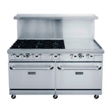 Dukers Appliance Co. USA Ltd. DCR60-6B24GM Gas Range 60"W 6 Burner & 24" Griddle Top