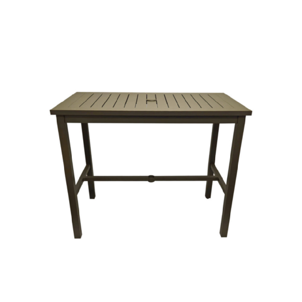 Grosfillex US931599 Sigma Complete Outdoor Table 51" X 28" X 42"H Rectangular