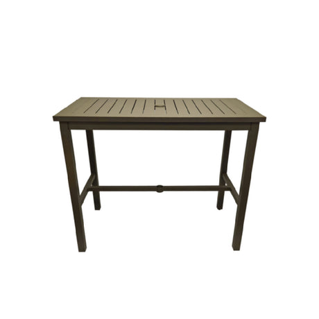 Grosfillex US931599 Sigma Complete Outdoor Table 51" X 28" X 42"H Rectangular